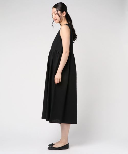 【LE GLAZIK】リネン スリーブレスワンピース WOMEN 【LE GLAZIK】リネン スリーブレスワンピース WOMEN