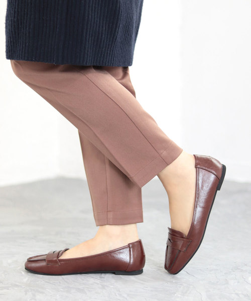 SESTO（セスト）の「スクエアトゥコインローファーパンプス（ローファー・レディース・ブラック/パイソン/レオパード/キャメル/シルバー/チェック/ホワイト・22.5cm/23.5cm/24.5cm/25.5cm/23.0cm/24.0cm/22.0cm）」の17枚目の写真