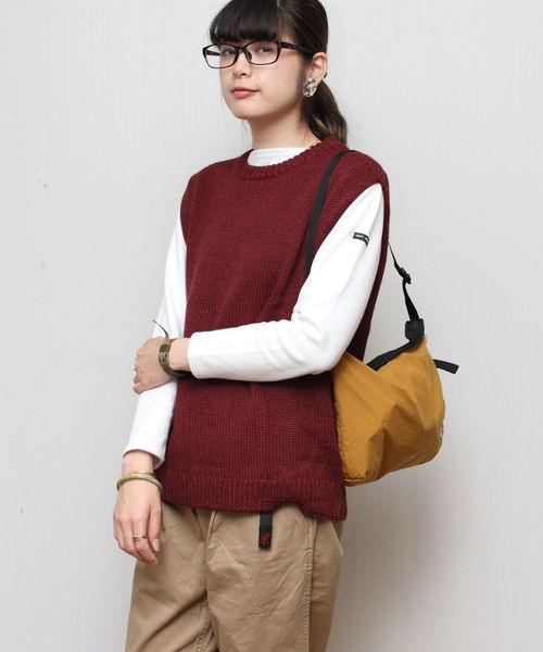 THIBAULT VAN DER STRAETE（ティボー・ヴァン・ダル・ストラット）の「THIBAULT  VAN DER STRAETE / ティボーヴァンダルスラット　ニットベスト KNIT VEST（ベスト・レディース・ブルー/アイボリー/ボルドー/タン・S）」の11枚目の写真