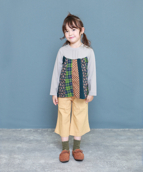 RAGMART（ラグマート）の「ストレッチデニムキュロット（デニムパンツ・キッズ・ベージュ/ネイビー・80ｃｍ/90cm）」の4枚目の写真