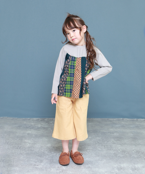 RAGMART（ラグマート）の「ストレッチデニムキュロット（デニムパンツ・キッズ・ベージュ/ネイビー・80ｃｍ/90cm）」の5枚目の写真