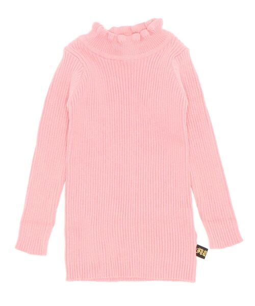 nino（ニノ）の「[80-135]フリルリブタートル（ニット/セーター・キッズ・ホワイト/ブラック/ピンク/マスタード/ベージュ/レッド/ネイビー/ベビーピンク/ピンク系1/ラベンダー/ホワイト系1/ライラック/ピンク系2・S/M/L/XS）」の11枚目の写真