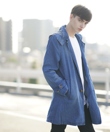 メンズのステンカラーコート ブルー ネイビー 青色系 ファッション通販 Zozotown