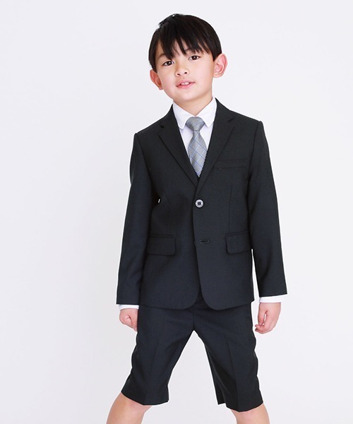 COMME CA ISM（コムサイズム）の「【セットアップ対応】フォーマル テーラードジャケット(110-130cm)（スーツジャケット・キッズ・ブラック・110cm/120cm/130cm）」の3枚目の写真