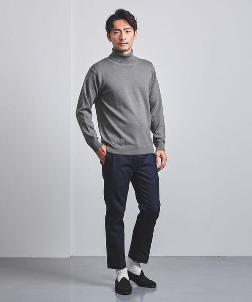 UNITED ARROWS（ユナイテッドアローズ）の「<UNITED ARROWS> ミディアムゲージ タートルネック（ニット/セーター・メンズ・オフホワイト/ブラック/ネイビー/グレー/ピンク/イエロー・SMALL/MEDIUM/X-LARGE/LARGE）」の8枚目の写真
