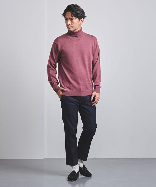 UNITED ARROWS（ユナイテッドアローズ）の「<UNITED ARROWS> ミディアムゲージ タートルネック（ニット/セーター・メンズ・オフホワイト/ブラック/ネイビー/グレー/ピンク/イエロー・SMALL/MEDIUM/X-LARGE/LARGE）」の10枚目の写真