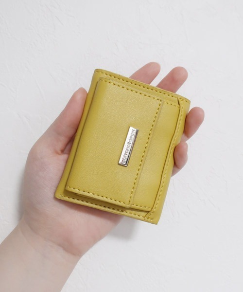 フォロー割引き★yuuu　別注ウォレット 天溝コンパクトウォレット BLACK（野生鹿革/ Organic Deer