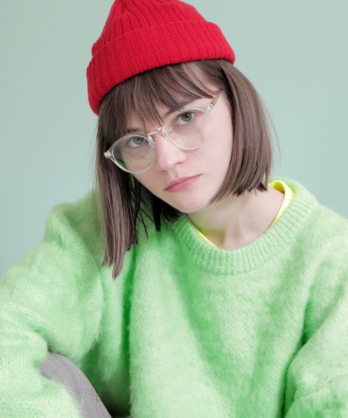 EMMA CLOTHES(エマクローズ)の「オーバーサイズモヘアーライクニット(ニット/セーター・メンズ・ブラック/ベージュ/グリーン・FREE)」の16枚目の写真