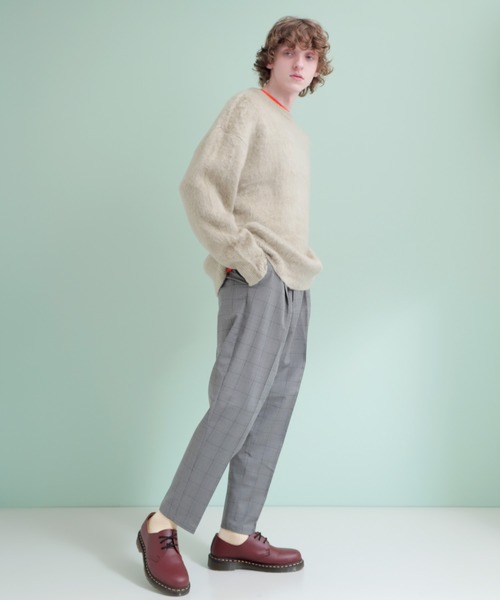 EMMA CLOTHES(エマクローズ)の「オーバーサイズモヘアーライクニット(ニット/セーター・メンズ・ブラック/ベージュ/グリーン・FREE)」の11枚目の写真