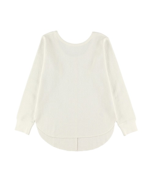 ALEXIA STAM（アリシアスタン）の「Open Back Waffle Top/オープンバックワッフルトップ（Tシャツ/カットソー・レディース・ホワイト/グリーン/モカ・FREE）」の15枚目の写真