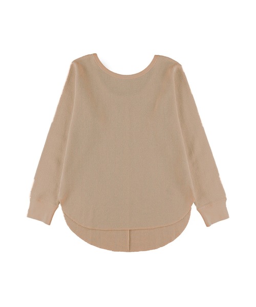 ALEXIA STAM（アリシアスタン）の「Open Back Waffle Top/オープンバックワッフルトップ（Tシャツ/カットソー・レディース・ホワイト/グリーン/モカ・FREE）」の21枚目の写真