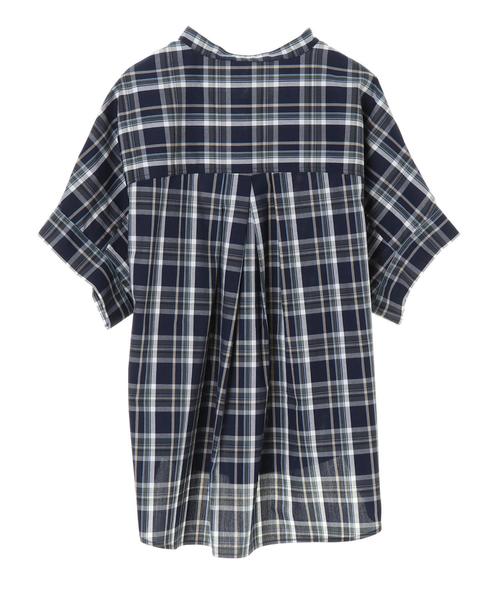 AMERICAN HOLIC（アメリカンホリック）の「スキッパードルマンバックタックシャツ ＊（シャツ/ブラウス・レディース・ネイビー/オフホワイト/その他5/ストライプ/ライトベージュ/ホワイト系その他6/ホワイト系その他7/ブルー系その他4/ブルー系その他5・M/L）」の18枚目の写真