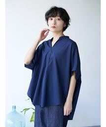 AMERICAN HOLIC | スキッパードルマンバックタックシャツ ＊(シャツ/ブラウス)