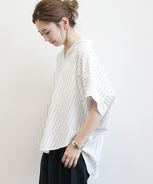 AMERICAN HOLIC | スキッパードルマンバックタックシャツ ＊(シャツ/ブラウス)