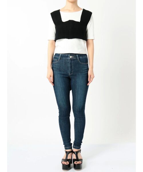 EMODA（エモダ）の「ワイドタイニットビスチェ（ベスト・レディース・ブラック/ベージュ/オレンジ・FREE）」の13枚目の写真