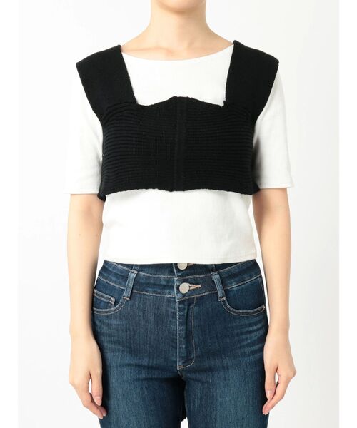 EMODA（エモダ）の「ワイドタイニットビスチェ（ベスト・レディース・ブラック/ベージュ/オレンジ・FREE）」の12枚目の写真