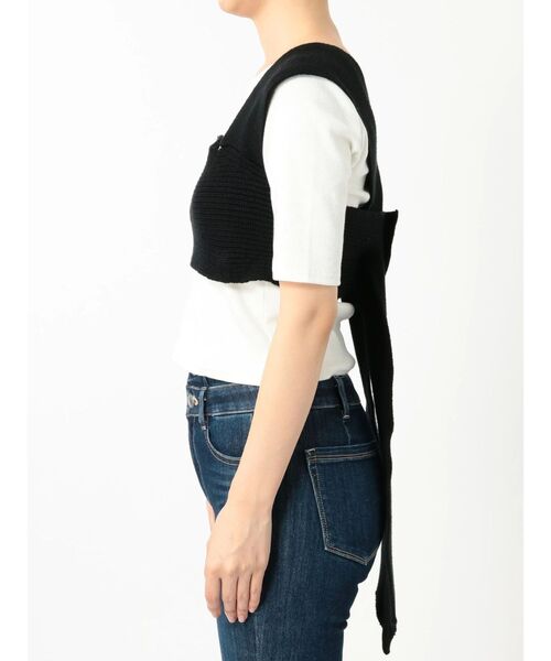 EMODA（エモダ）の「ワイドタイニットビスチェ（ベスト・レディース・ブラック/ベージュ/オレンジ・FREE）」の11枚目の写真