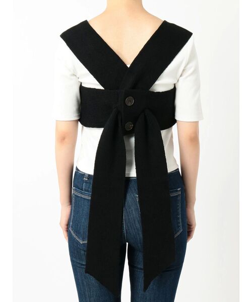 EMODA（エモダ）の「ワイドタイニットビスチェ（ベスト・レディース・ブラック/ベージュ/オレンジ・FREE）」の10枚目の写真