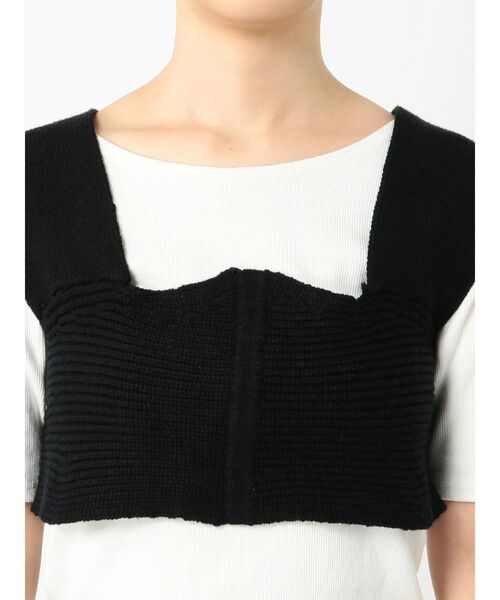 EMODA（エモダ）の「ワイドタイニットビスチェ（ベスト・レディース・ブラック/ベージュ/オレンジ・FREE）」の9枚目の写真