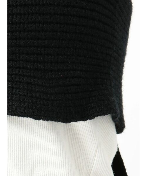 EMODA（エモダ）の「ワイドタイニットビスチェ（ベスト・レディース・ブラック/ベージュ/オレンジ・FREE）」の7枚目の写真