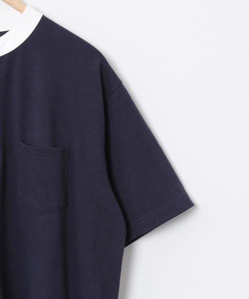 coen（コーエン）の「鹿の子スタンドカラーポロシャツ（ポロシャツ・メンズ・ネイビー/ブラウン・X-LARGE/LARGE/SMALL/MEDIUM）」の10枚目の写真