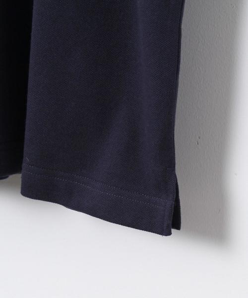 coen（コーエン）の「鹿の子スタンドカラーポロシャツ（ポロシャツ・メンズ・ネイビー/ブラウン・X-LARGE/LARGE/SMALL/MEDIUM）」の7枚目の写真