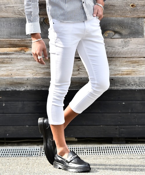 JOKER（ジョーカー）の「【SOMEDIFF】クロップドストレッチスキニーデニムパンツ メンズ スリムフィットジーンズ 春服 ジーパン（デニムパンツ・メンズ・ホワイト/インディゴブルー/ブルー/ブルー系その他/ブラック・S/M/L/XL）」の22枚目の写真