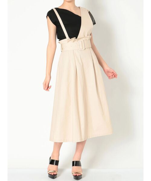 RESEXXY（リゼクシー）の「ワンショルハイウエストスカート（スカート・レディース・ブラック/ベージュ/カーキ・FREE）」の2枚目の写真