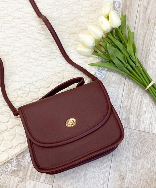 apres jour（アプレジュール）の「【apres jour×ARIAZ】スクエアミニショルダー（ショルダーバッグ・レディース・ブラック/ボルドー/キャメル・FREE）」の3枚目の写真