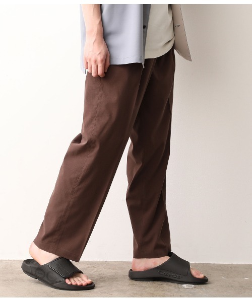JUNRED（ジュンレッド）の「【セットアップ可能】エアリーストレッチワイドパンツ（スラックス・メンズ・ホワイト/ブラウン/ブルー・S/M/L）」の21枚目の写真