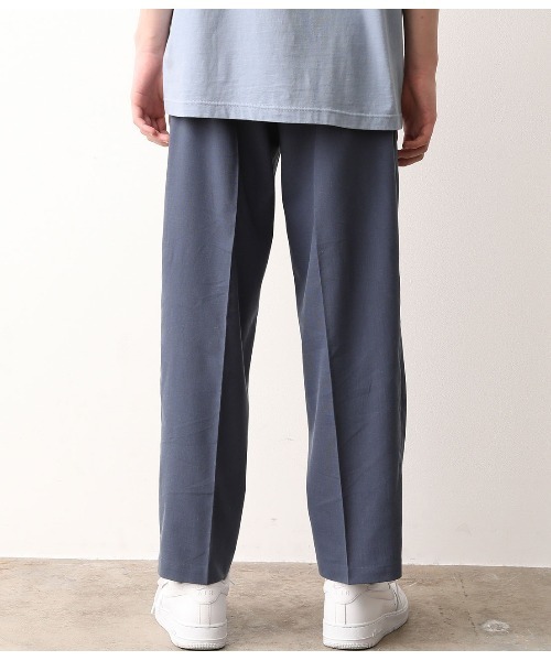 JUNRED（ジュンレッド）の「【セットアップ可能】エアリーストレッチワイドパンツ（スラックス・メンズ・ホワイト/ブラウン/ブルー・S/M/L）」の11枚目の写真