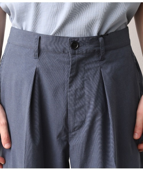 JUNRED（ジュンレッド）の「【セットアップ可能】エアリーストレッチワイドパンツ（スラックス・メンズ・ホワイト/ブラウン/ブルー・S/M/L）」の19枚目の写真