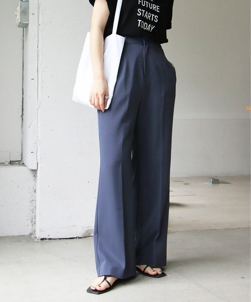 notch.（ノッチ）の「センタープレスパンツ（スラックス・レディース・プラム/ブルー/グリーン/ブラック/ブラウン/ダークグリーン/バイオレット/オレンジ/イエロー・TM/M）」の5枚目の写真