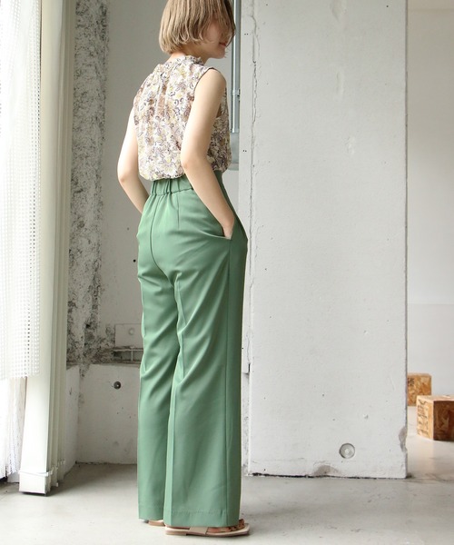 notch.（ノッチ）の「センタープレスパンツ（スラックス・レディース・プラム/ブルー/グリーン/ブラック/ブラウン/ダークグリーン/バイオレット/オレンジ/イエロー・TM/M）」の17枚目の写真