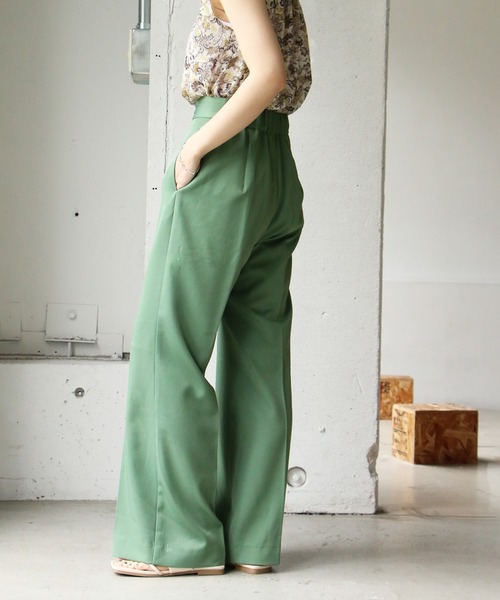 notch.（ノッチ）の「センタープレスパンツ（スラックス・レディース・プラム/ブルー/グリーン/ブラック/ブラウン/ダークグリーン/バイオレット/オレンジ/イエロー・TM/M）」の18枚目の写真