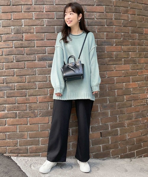 KOBE LETTUCE（コウベレタス）の「ハンドステッチビッグシルエットニットトップス（ニット/セーター・レディース・ベージュ/ブルー系その他/ブラウン/ブラック・FREE）」の17枚目の写真