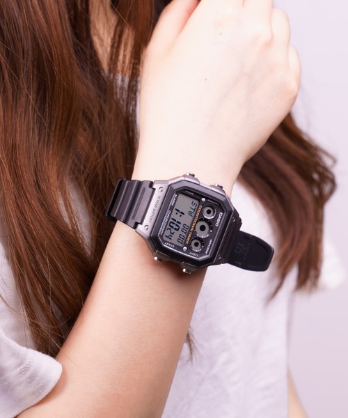 ❮黒柴1212❯新品 未使用 CASIO 3479 ピンクゴールド CASIO（カシオ）》ワールドタイム デジタル（デジタル腕時計