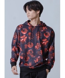 REGIEVO セクシーな大人の色気のあるパーカー フーディー　バタフライプリント