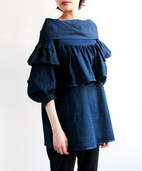 AVIE（アビィ）の「ストレッチデニムブラウス（シャツ/ブラウス）」 - WEAR
