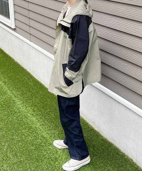 KANGOL EXTRA COMFORT(カンゴールエクストラコンフォート)の「【KANGOL EXTRA COMFORT(カンゴール エクストラ コンフォート)】配色切替ナイロンライトジャケット(ナイロンジャケット・レディース・チャコールグレー/サンドベージュ/カーキ/ライトベージュ/ブラック/ブルーグレー/モカ/ライトグレー/ライラック/グレー/ブラウン・L/LL/M/S)」の20枚目の写真