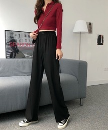 ABITOKYO | チェックセミワイドパンツ（ウエストゴム）(その他パンツ)