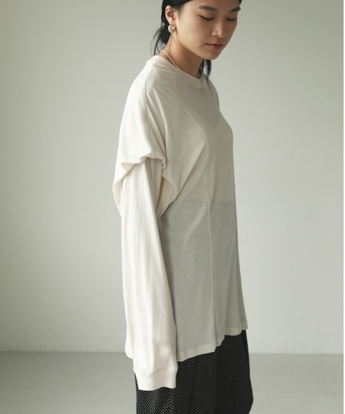 TODAYFUL（トゥデイフル）の「シアータックロングT（Tシャツ