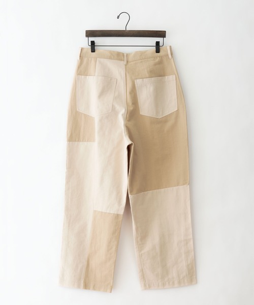 BASQUE magenta（バスクマゼンタ）の「パッチワーク ツイルワイドバルーンテーパードパンツ（その他パンツ・メンズ・ホワイト系その他/ブラウン系その他・M/L）」の15枚目の写真