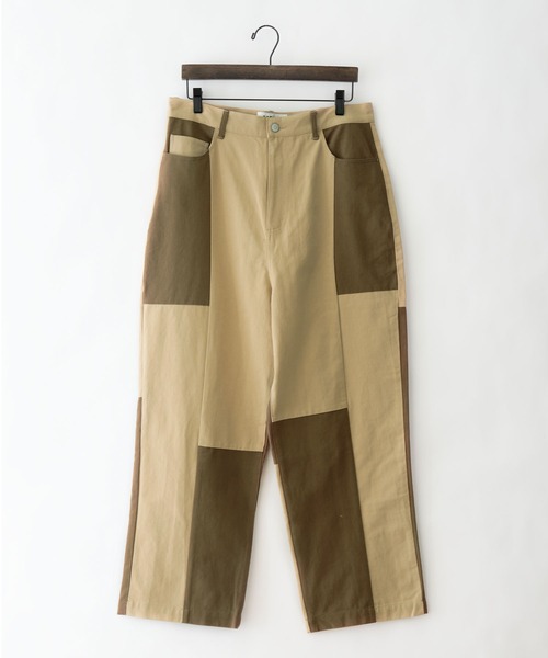BASQUE magenta（バスクマゼンタ）の「パッチワーク ツイルワイドバルーンテーパードパンツ（その他パンツ・メンズ・ホワイト系その他/ブラウン系その他・M/L）」の16枚目の写真