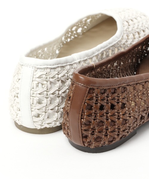studio CLIP（スタディオクリップ）の「PUメッシュパンプス（パンプス・レディース・ホワイト/ブラウン・MEDIUM/LARGE）」の10枚目の写真