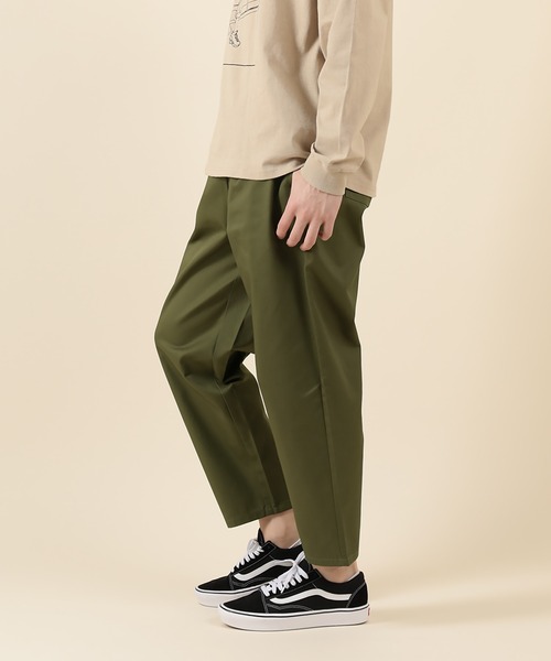 SlashDate（スラッシュデイト）の「バルーンテーパード アンクル シェフパンツ（チノパンツ・メンズ・オリーブ/キナリ/ベージュ/ブラック/サックスブルー・S/L/M/XL）」の20枚目の写真