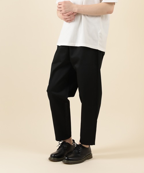 SlashDate（スラッシュデイト）の「バルーンテーパード アンクル シェフパンツ（チノパンツ・メンズ・オリーブ/キナリ/ベージュ/ブラック/サックスブルー・S/L/M/XL）」の11枚目の写真