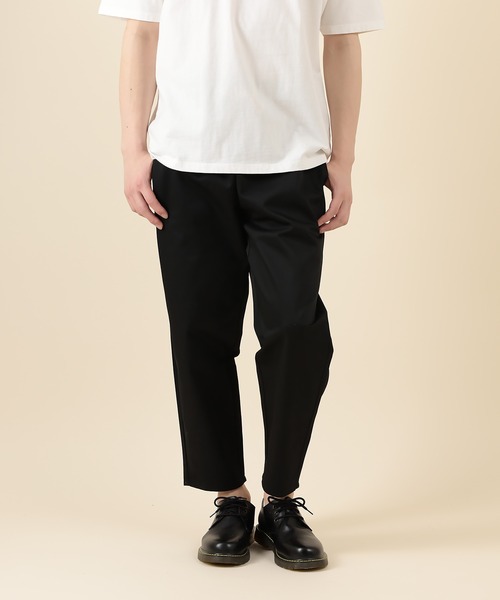 SlashDate（スラッシュデイト）の「バルーンテーパード アンクル シェフパンツ（チノパンツ・メンズ・オリーブ/キナリ/ベージュ/ブラック/サックスブルー・S/L/M/XL）」の13枚目の写真