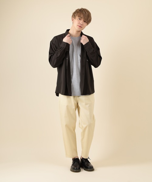 SlashDate（スラッシュデイト）の「バルーンテーパード アンクル シェフパンツ（チノパンツ・メンズ・オリーブ/キナリ/ベージュ/ブラック/サックスブルー・S/L/M/XL）」の9枚目の写真