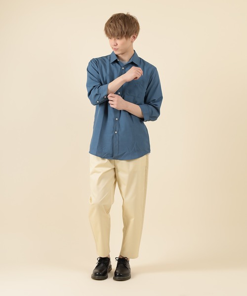 SlashDate（スラッシュデイト）の「バルーンテーパード アンクル シェフパンツ（チノパンツ・メンズ・オリーブ/キナリ/ベージュ/ブラック/サックスブルー・S/L/M/XL）」の10枚目の写真